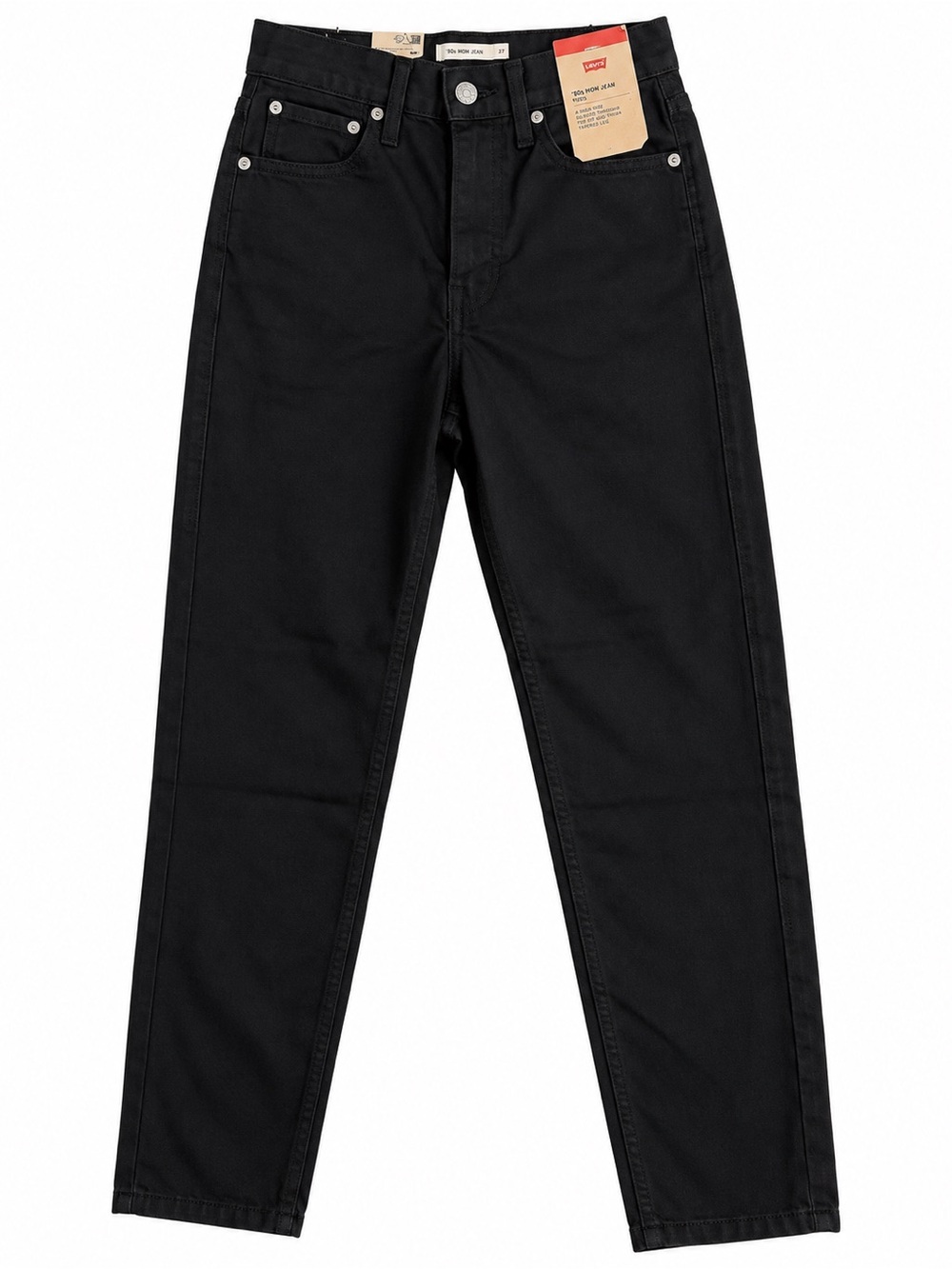 Levi’s Women’s ’80s Mom Jeans Black High Rise Tapered Leg Size 27x30 NWT